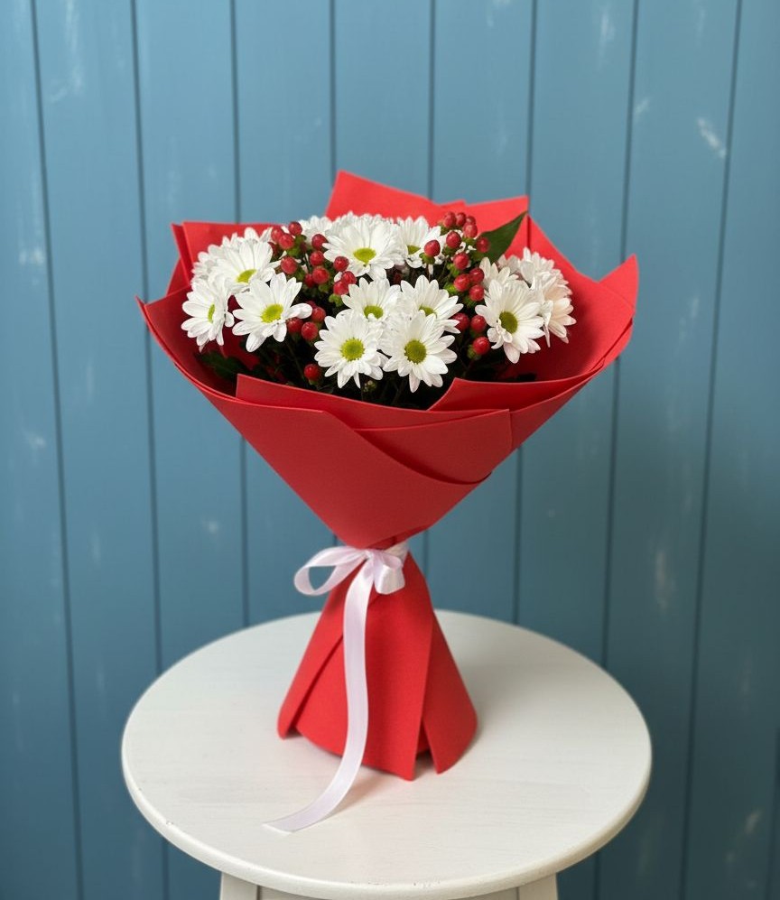 Букет цветов из: Хризантемы в Лотошино