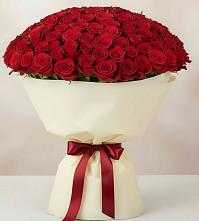 Букет 101 Красная роза Милано в Лотошино