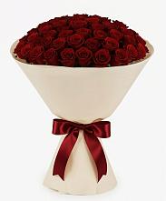 Букет 101 Бордовая роза Блэк Бакарра в Лотошино