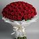 Букет 101 Красная роза Блэк Мэджик в Лотошино