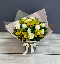 Букет цветов из:  Орхидеи и Розы в Лотошино