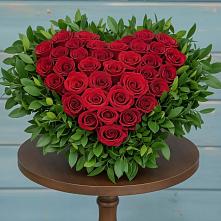 Цветочная композиция из Розы в виде сердца #REPLACE_PRED# Лотошино