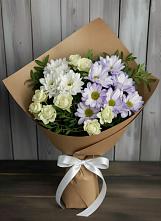 Букет цветов из:  Хризантемы и Розы #REPLACE_PRED# Лотошино