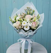 Букет цветов из:  Розы и Лизиантусы #REPLACE_PRED# Лотошино