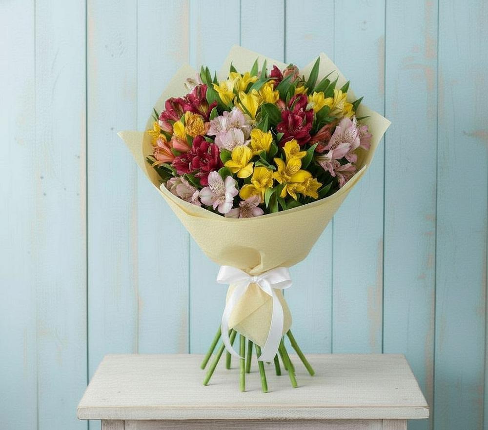 Букет цветов из: Альстромерии в Лотошино