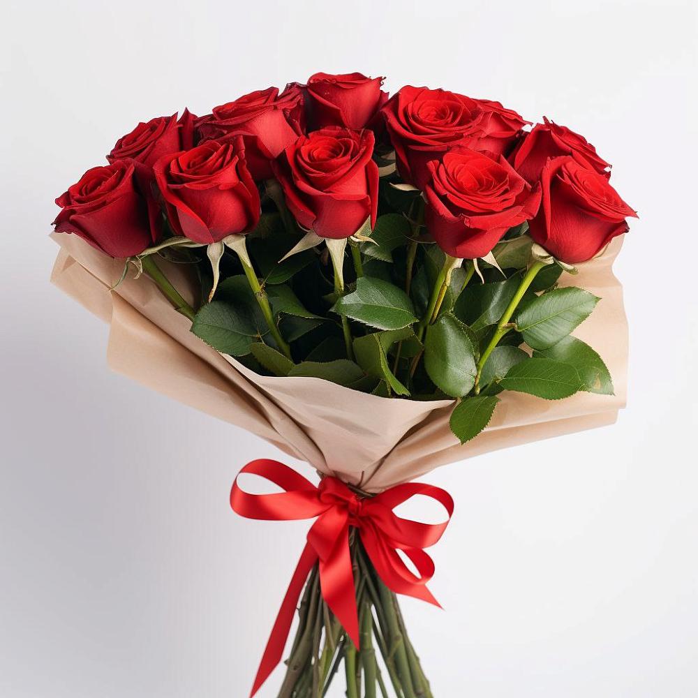 Букет 11 Красных роз Эдлесс Лав в Лотошино