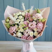 Букет цветов из:  Альстромерии и Розы в Лотошино